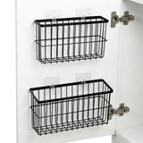 2-Pack Adhesive Cabinet Door Organizer, 5.9" Inside Cabinet Storage