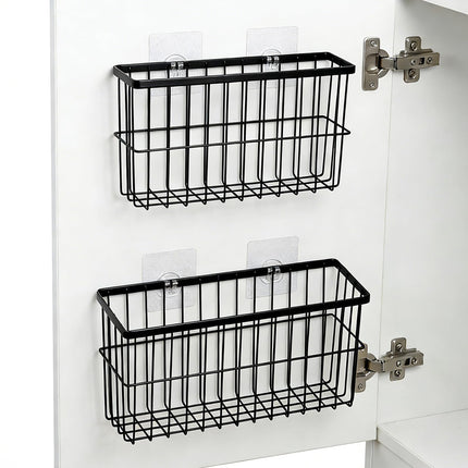 2-Pack Adhesive Cabinet Door Organizer, 5.9" Inside Cabinet Storage