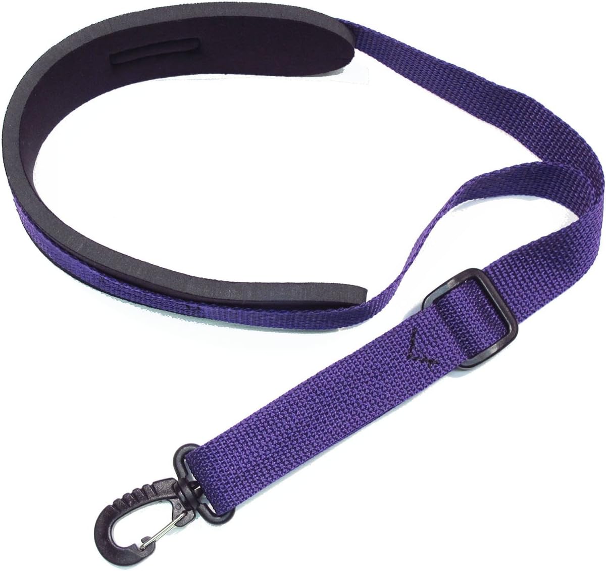 Purple Neoprene Padded Saxophone Strap with Locking Swivel Snaphook - photo 2