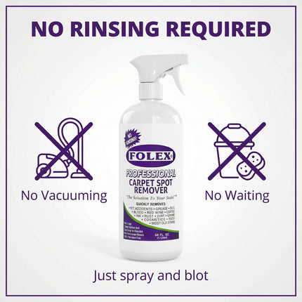 Professional Carpet Stain Remover Spray – Stain Remover for Old Stains – Remover for Pets – Rug Stain Remover & Upholstery Cleaner – Cleaner Solution for Couches & Car Interiors – 34 oz
