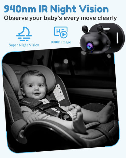 HD 1080P Baby Car Camera with 150° Wide Angle View - photo 5