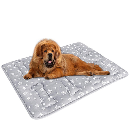 Dog Crate Bed Mat (36" X 23"), Soft Dog Bed Pad Mat with Cute Stars