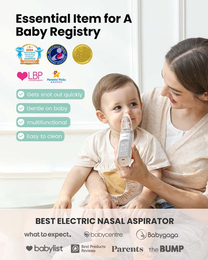 Electric Baby Nasal Aspirator with Music and Light Soothing - photo 2