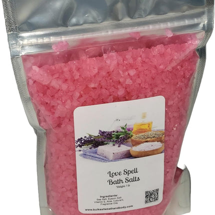 Bath Salts | 1lb Bag (16oz.) | Choose Your Scent | Epsom Salt | Sea Salt| Bathing | Body Care | Beauty | Relaxation | Spa | Pedicure | Manicure | Soak (Lavender)