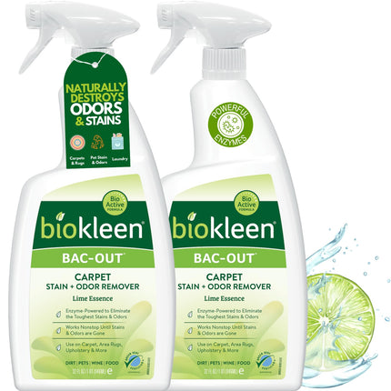 Bac Out Enzyme Cleaner, Stain & Pet Odor Eliminator, Lime Scent