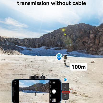 PQRQP 3 in 1 Microphone for iPhone/Android/Camera, Wireless Microphones, 328ft Transmission, 18H Battery Life, Mini Microphone for Record Interview, Vlogs, YouTube, Tiktok