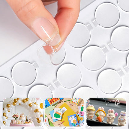 Versatile Double-Sided Adhesive dots, Ideal for Making Posters, car Toys, DIY Crafts, Decorations, Party Balloons, and More. (100, 0.78IN-Diameter)