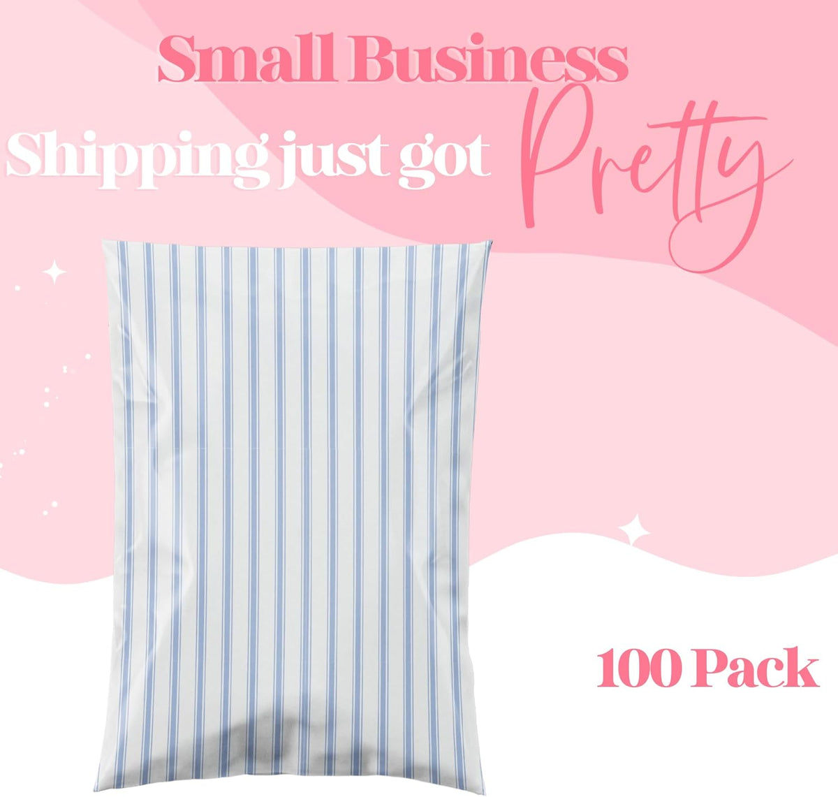 10x13 Designer Poly Mailer 100 Pack Heavy Duty Waterproof Self Seal Shipping Bags for Small Business - photo 3