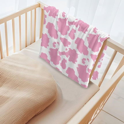 XYZCANDO Pink Cow Print Cover for Baby Nest for Newborn & Infant Lounger Slipcover Elastic Fabric Nest Cover Fits Most Loungers