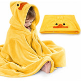 Baby Bath Towel Ultra Soft Hooded Towel Highly Absorbent Bathrobe Blanket Toddlers Shower Gifts for Boys Girls- 27.5" x 55" (Yellow)