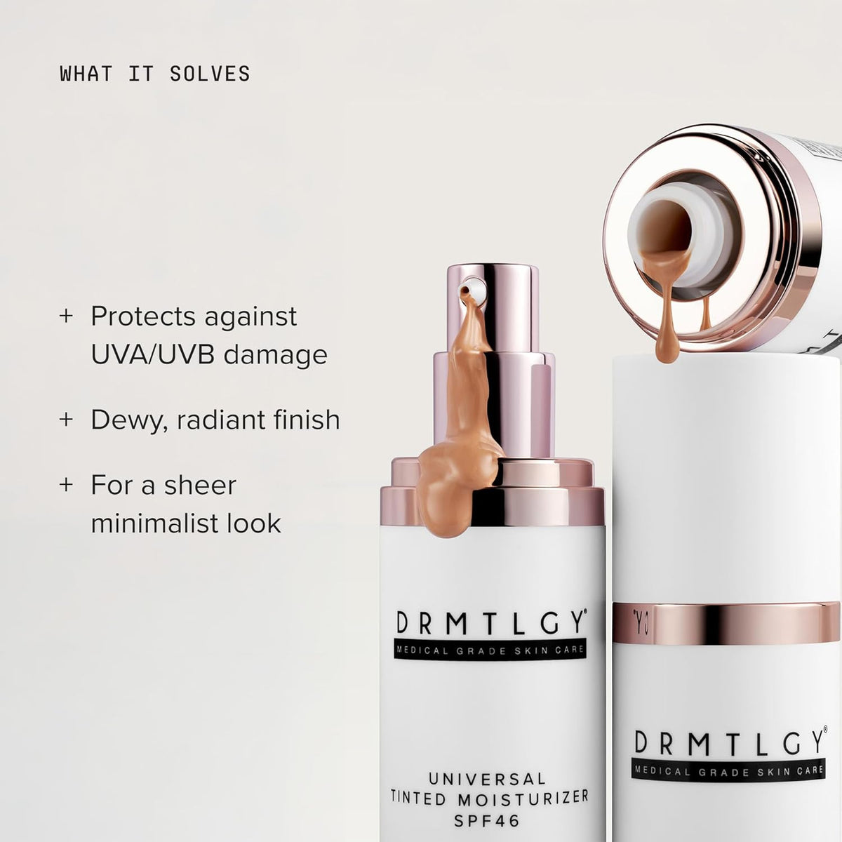 Universal Tinted Moisturizer SPF 46 – Hydrating Dewy Tinted Sunscreen for Face with Zinc Oxide & - photo 3