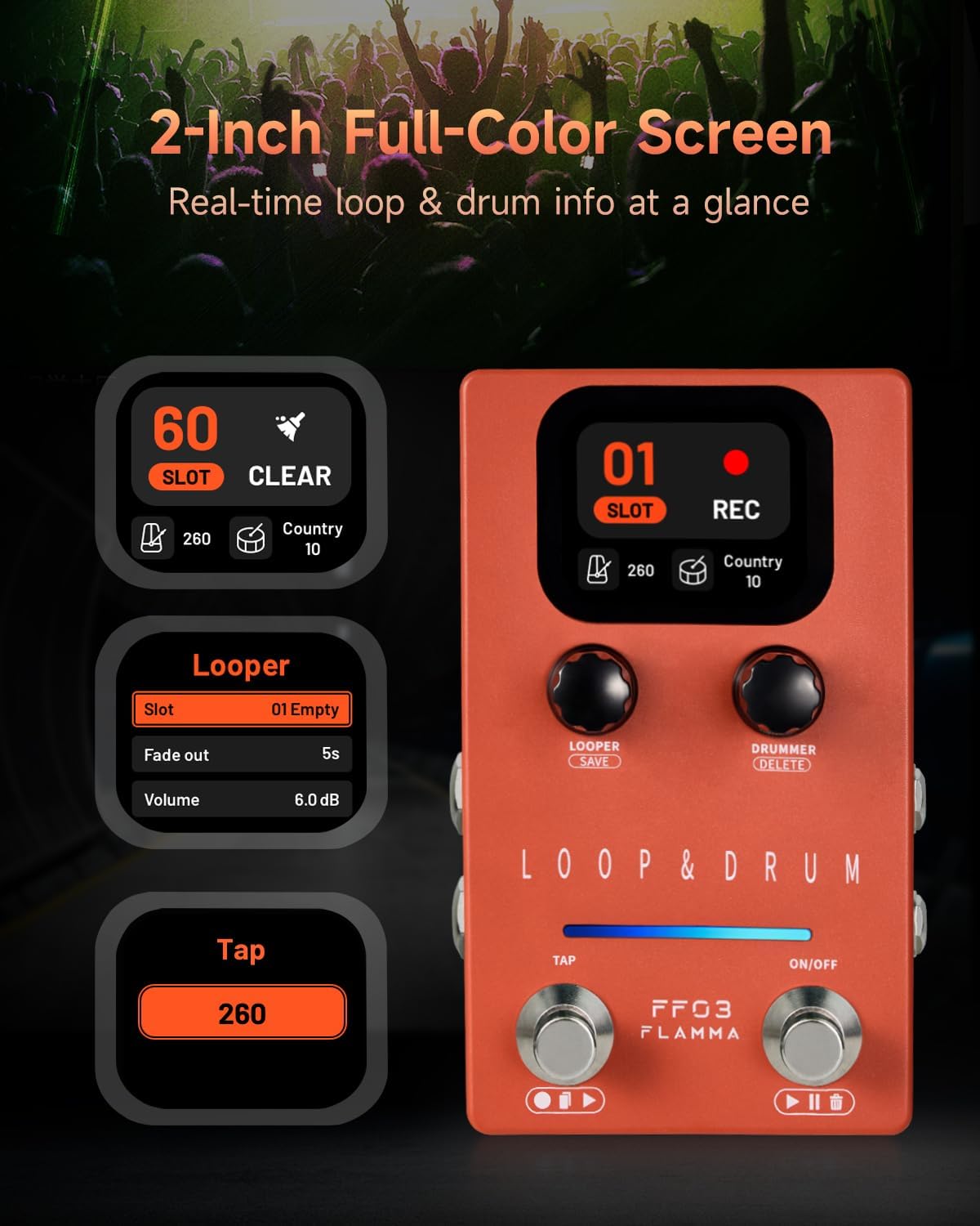 Looper Pedal Drum Machine for Guitar and Bass - photo 3