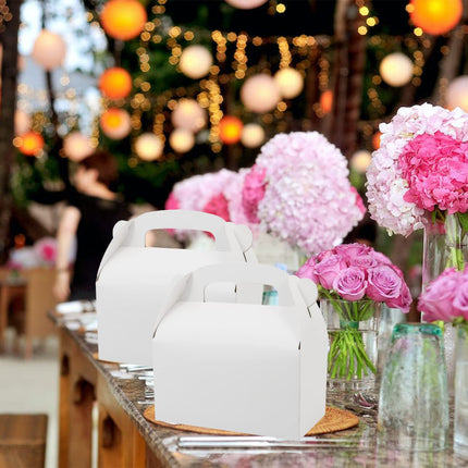 30Pcs White Party Favor Boxes Goodie Paper Gift Box