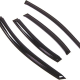 Window Visor Compatible with 2006-2011 Kia Rio Sedan, Outside Mount Deflector Rain Guard Dark Smoke, 4 Pcs Set