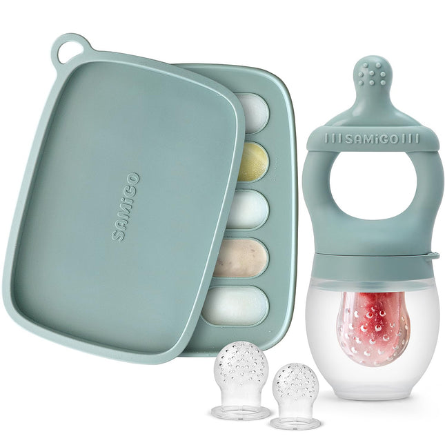 Baby Fruit Feeder Food Pacifier & Freezer Popsicle Mold for Teething