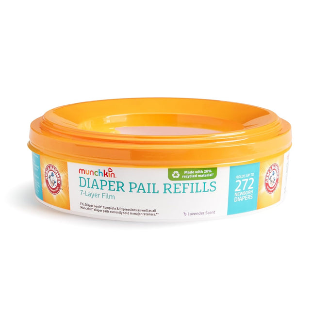 Diaper Pail Refill Rings for Arm & Hammer, Holds up to 272 Newborn Diapers, 1 Pack