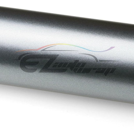 4"x8" (10cmx20cm) Sample Charcoal Gray Matte Metallic Satin Pearl Vinyl Wrap Sticker Sheet Film Car Auto Vehicle DIY Decal Bubble Free Air Release Self Adhesive Peel and Stick