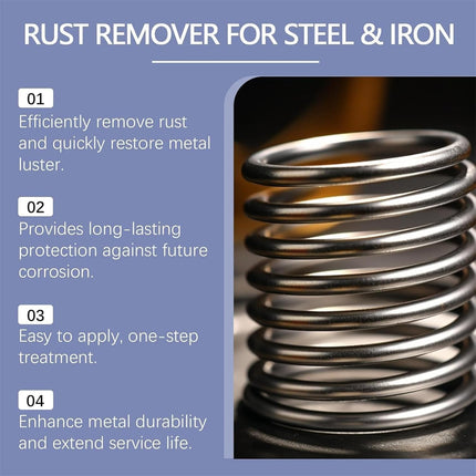 Vedaeyer Rust Remover,Highly Concentrated Steel Rust Remover,Rust Remover for Metal,Tools,Stainless Steel,Automotive Parts,Fast Acting (3pc)
