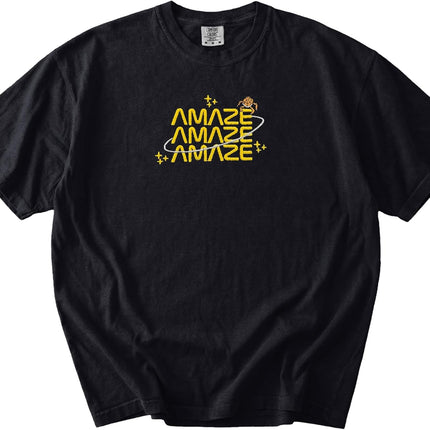 Embroidered Amaze Amaze Amaze Shirt, Sci Fi Inspired Comfort Colors T-Shirt, Funny Space Quote Tee Multi