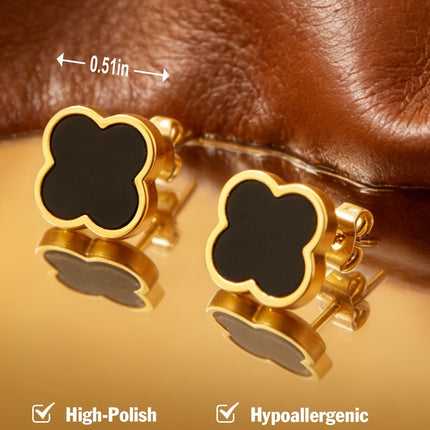 Hypoallergenic Gold Stud Earrings Chunky Statement Gold Huggie Hoop Earrings for Women Trendy Mothers Day Gift for Her