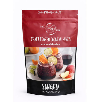 Nectar of the Vine Sangria Wine Slushy Mix, Just Add Wine, Liquor or Make a Mocktail, Frozen Cocktail Drink Mix, Up to 10 Servings, All-Natural Cane Sugar, Refreshing & Flavorful