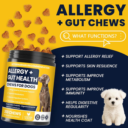 Dog Allergy Chews Probiotics for Dogs Yeast