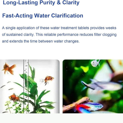 Water Purification Tablets for Fish Tank