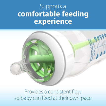 Dr. Brown’s Natural Flow Level 1, Wide-Neck Baby Bottle Nipple, Slow Flow, 100% Silicone, 2 Pack, 0m+