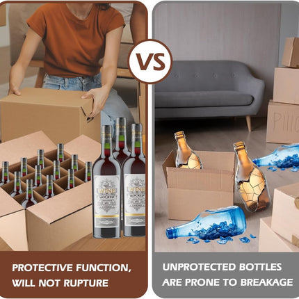 5 Sets Moving Box Glasses Divider Kits,Wine Glassware Dish Packing Divider for Moving Boxes,Cardboard Dividers for 16 x 12 x 12 Inch Box (Box Not Included)