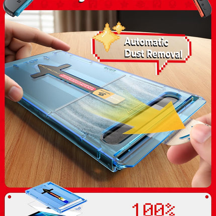 MAGIC JOHN 2 Pack for Nintendo Switch 2 Screen Protector 7.9'' [2025], 30s Installation, 9H Tempered glass, HD Clear, Auto-Dust Removal, Bubble Free, Compatible with Switch Console
