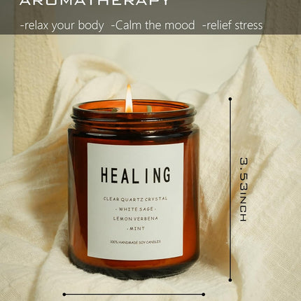 Healing Energy Candle for Soothing Aromatherapy