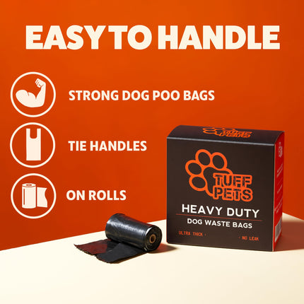Dog Poop Bags Rolls with Handles, Extra Thick Poop Bags for Dogs