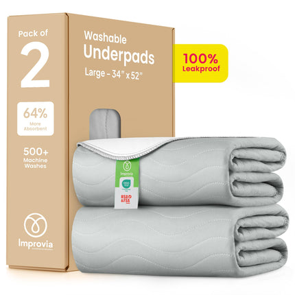 Washable Underpads, Heavy Absorbency Reusable Incontinence Pads