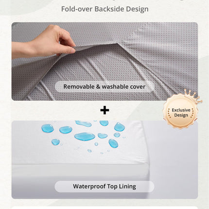 Mat de juego para bebé de 1.3" de grosor, mat para corral de 71x59 con funda desmontable y lavable, alfombra grande para piso, cojín de espuma y base antideslizante para niños, bebés, gris claro