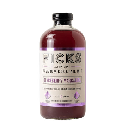 Ficks Premium Cocktail Mix (Blackberry Margarita, 32oz ea.)