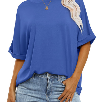Womens Tops Summer Short Sleeve Oversized T Shirts 2026