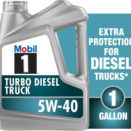 Mobil 1 Turbo Diesel Truck Full Synthetic Motor Oil 5W-40, 1 Gal