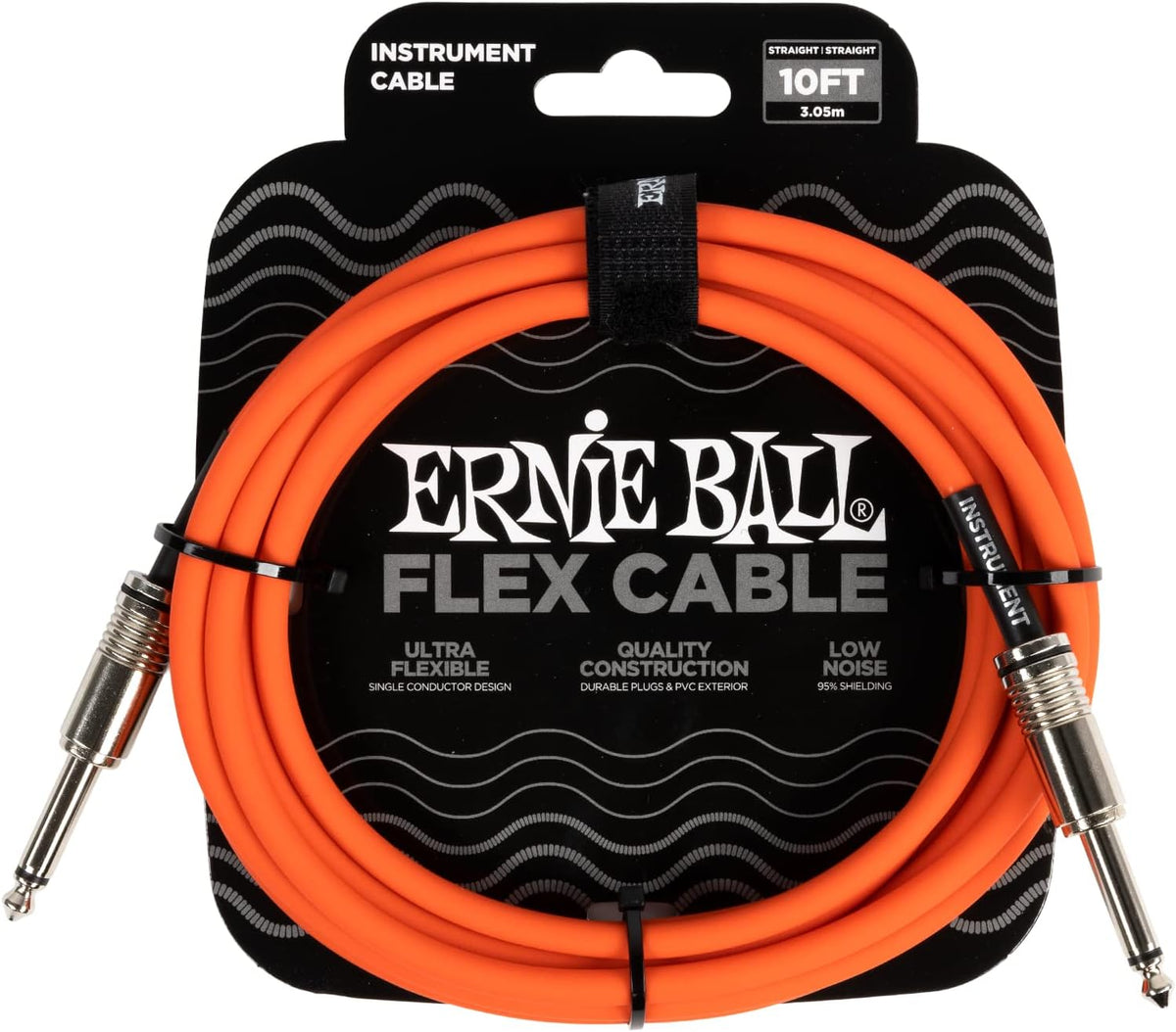 Flex Instrument Cable Straight/Straight 10ft - Black - photo 5