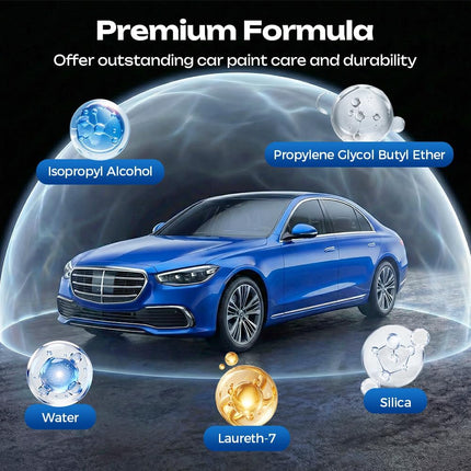 Quick Effect Car Coating Spray, Waterless Wash & Polish, Car Coating Spray for Shine & Protection, Quick Acting Paint Protection and Glass Cleaner (3pcs)