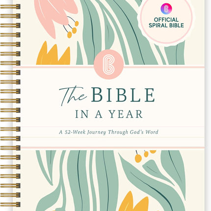 Official Spiral Bible® The Bible in a Year | 52 Week Guided Bible Study & Daily Reading Plan | Spiritual Companion & Journal for Adults & Teens | 8.5" x 11" Notebook