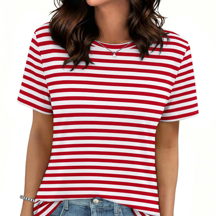 Tshirt for Women Short Sleeve Summer Tops Casual Basic Tee Shirts