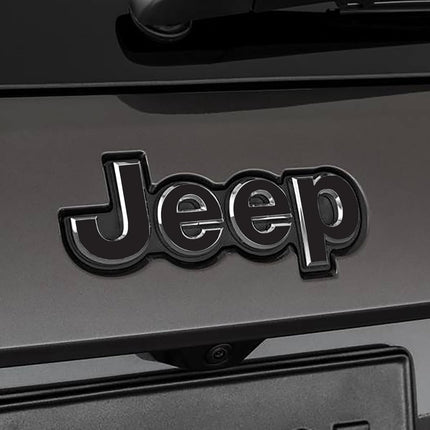 2021+ Jeep Grand Cherokee WL & L Custom Color Emblem Decal (Vinyl Sticker) - Black (Gloss)