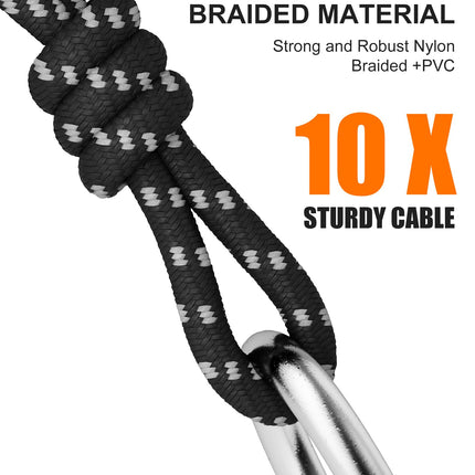 XLR Cables 25ft 2Pack, Durable Nylon Braided XLR Microphone Cable