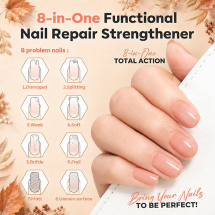 Nail Strengthener and Growth, Nude Natural Glow Nail Polish