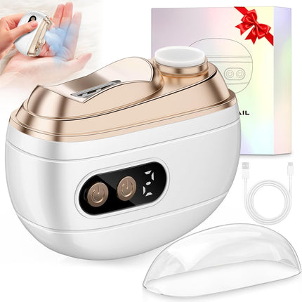 Electric Nail Clipper Upgraded 3 in 1 Automatic Electric Nail Trimmer with Polishing, Dust Storage & LED Light and Screen Nail File Toenail Clippers, Safe for Seniors Adults Baby Elderly Thick Nail
