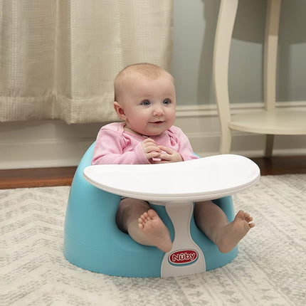 Nuby My Floor Seat Activity Tray - with Easy Release Latch and Easy to Clean - 4+ Months - White