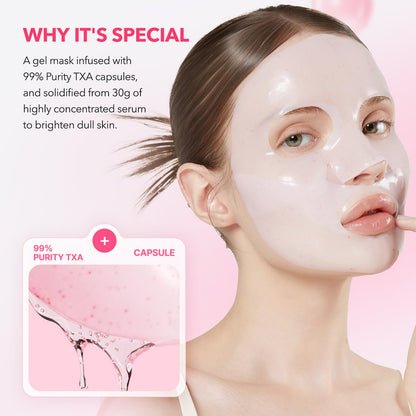 TXA Pink Capsule Gel Overnight Face Mask, 30g x 4 - photo 3