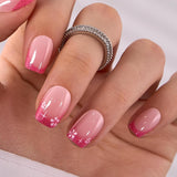 Soft Gel Oval Press-On Nails Kit, Reusable Fake Nails with Glue & Adhesive Tabs, 30PCS Salon-Quality Stick-On Nails for At-Home Manicure (Spring Kiss)
