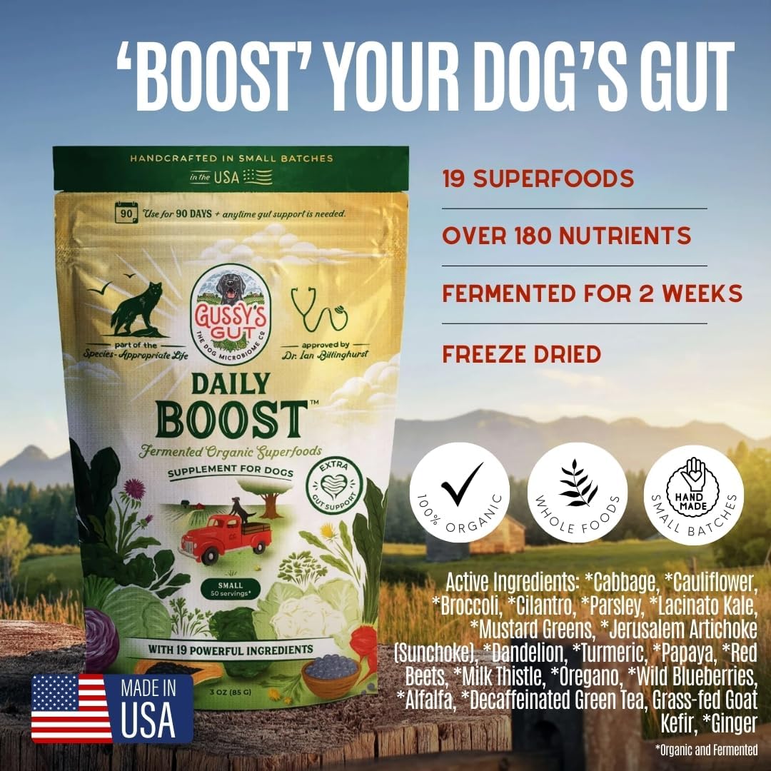 Daily Boost Fermented Organic Dog Gut Health Supplement - Reset Phase, 3 oz - photo 2