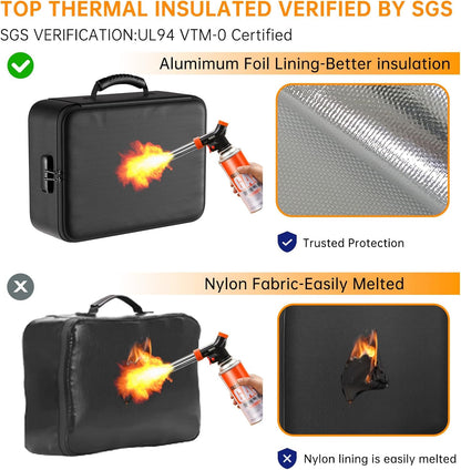 5200°F Fireproof & Water-Resistant Document Organizer with Lock - photo 4